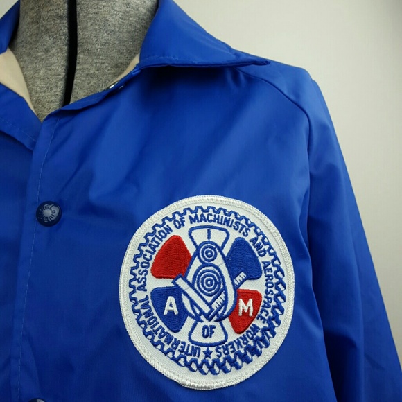 HELD Vintage 70's Blue Nylon Patched Jacket - Picture 2 of 9